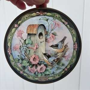 Enesco Birdhouse Chickadees Glass Sun Catcher with Hanging Chain